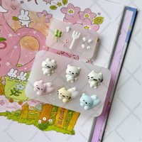 Dessert Cat Accessories Resin Casting Mold Silicone Mold Accessories Resin Liquid Mold Resin Keychain Silicone Mold Resin Mold