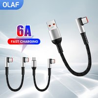 Short 50cm Type C to USB C Cable Fast Charging For Iphone15 Xiaomi Samsung Huawei Power BanK 25cm USB To Type C/USB C Data Cable
