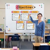 11 pencils themed dry erase magnetic sheets, reusable dry erase diagrams, classroom learning sheets