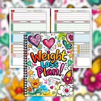 Planbuch zur Gewichtsreduktion von 12 Wochen – Mein Tagebuch, Fitnessjournal mit progressiver Zielsetzung, monatlicher Gesundheitsplaner