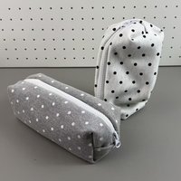 * Hot Sale Polka Dot Design Pencil Case Large-capacity Soft Touch Pen Bag Stationery Pouch Stationery Organizer Back To School