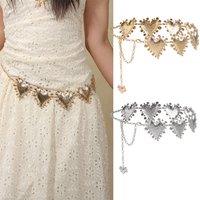 Ladies Heart-Shaped Metal Waist Chain High-Quality Summer Beach Body Chain Accessory for Women
