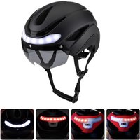 Urban Electric Scooter Helmet Cycling Helmets for Man Women Night Riding Turn Signal Safety Bike Helmet with Lights Ciclismo