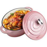 29cm Enameled Cast Iron Oval Dutch Oven for Braising Broiling Bread Baking 4L Saucepan Kitchen Utensil Cast Iron Casserole Dish