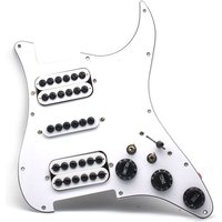 HSH Electric Guitar Pickguard Pickup Big Umbrella Prewired Scratchplate Assembly White Guitar Pickup