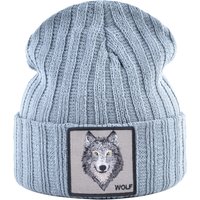 New Fashion Knitted Hats For Men Women Wolf Pattern Skullies Beanies Unisex Knitting Streetwear Hip Hop Bonnet Caps Kpop Gorras