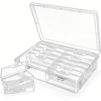 Transparent Storage Box with Flip Lid, Open-Style Storage Container—Ideal for Home Organization.