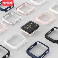Matte Cover for Apple Watch 45mm 41mm 38mm 42mm 40mm 44mm, Hard PC Bumper Protective Case Frame for iWatch SE 8 7 6 5 4 3 2 1