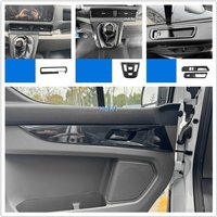 Car Gear Shift Window Lift Switch Panel Air Vent Outlet Carbon Fiber Interior For Ford Transit Trail/Custom Trail V363 2023 +