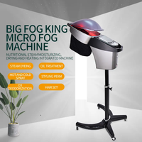 Professional O3 Ozone Micro Mist Hair Steamer with 7 LED Lights Salon Red/Blue Hair Treatment Steam Feature for Spa Use