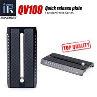 INNOREL QV100 Schnellwechselplatte, kompatibel mit Manfrotto Standard Video Fluid Head für Stativ, Einbeinstativ, DSLR-Kameras, 50 mm Breite