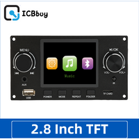 2.8 Inch TFT Color Screen Lossless Audio Decoding Board Module Amplifier Audio Player DC 4.5-5.0V Car FM Radio Module