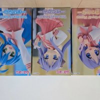 FuRyu Lucky Star Trio-Try-iT Izumi Konata Hiiragi Kagami Hiiragi Tsukasa PVC Action Figures Lucky Star Trio Try iT Figurine