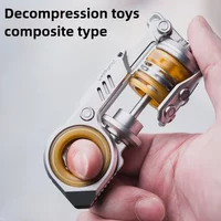 (Pre-sale) AURORA Egg Throwing Egg Pushing Egg Composite Fingertip Mechanical Metal Gyro EDC Decompression Desktop Toys Gift