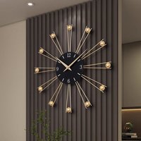 Creative wall-mounted clock living room grille decoration, 2025 new style modern and simple home decoration