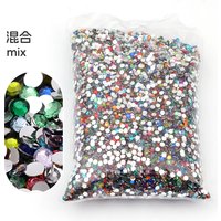 Colorful Mixed color size 2mm,3mm,4mm,5mm,6mm Resin Non Hot Fix Rhinestones Bulk Flat Crystals Nail Diy Glitters Cััะฐะทั Stone