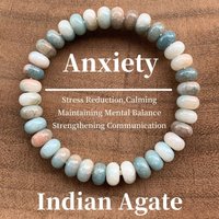1pc Various Agate Crystal Elegant Bead Nature Stones Power Protection Healing Bracelet For Friendship Gift Reduce Anxiety