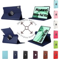 Funda For Honor Pad X8a Case 11inch 2024 PU Leather 360 Rotating Stand Cases For Huawei Honor Pad X 8A Tablets Cover NDL-W09