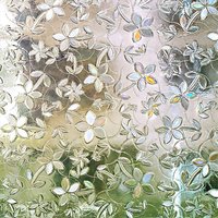 3D-Sichtschutz-Fensterfolie, dekorative Folie, statisch haftende Glasfolie, kein Kleber, Anti-UV-Fensteraufkleber, nicht klebend, für die Küche zu Hause