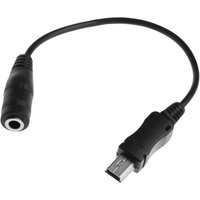 Mini USB 5 Pin Male To 3.5mm Female Headphone Jack Aux Audio Adapter Cable 15cm