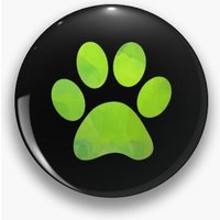 Green Watercolor Paw Print Pin Buttons Brooches Pin Jewelry Accessory Customize Brooch Fashion Lapel Badges