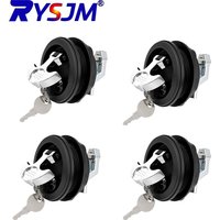 1/2/3/4 Pcs Anchor Handle Lid Lock Flush Pull Latch with Key Marine Deck Lock for Boat Yacht Door Yacht Accessories
