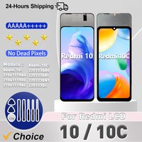 New For Xiaomi Redmi 10C LCD Display 220333QAG Touch Screen Digitizer Assembly For Redmi 10 Display 21061119DG Replacement Parts