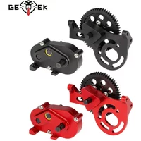 Overdrive Transfer Case Forward Motor Mount Set with 56T Delrin Spur Gear for Scale RC Crawler Rigs Sherpa Chassis Comp Builds