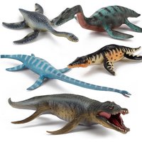 Realistic Jurassic Ancient Beasts Prehistoric Biological Model Solid Plesiosaur Dinosaurs Action Figures Toys For Xmas Gift