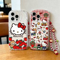 Phone Case For Google Pixel 10 7 8 9 Pro XL 8A Bracelet Chain Hello Kitty Creative softcase Trend Brand Couple Cartoon Cover