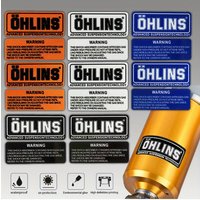 AliExpress NONE Ohlins Reflective Shock Absorber Stickers - Waterproof, High Gloss Stickers, Suitable for Motorcycles and Racing