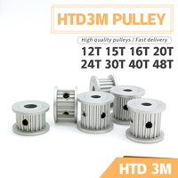 HTD 3M Belt Pulley HTD3M 12T 15T 16T 20T 24T 30T 40T 48T HTD 3M Pulley Belt 10mm 15mm HTD3M Synchronous Wheel 3M Timing Pulley