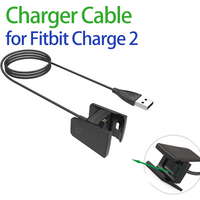 USB Plug Charger For Fitbit Charge 2 Replacement Clip Charging Cable Dock For Fitbit Charge 2 Smart Watch Chargeing Line