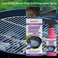 120ml Barbecue Rack Cleaner Spray Powerful Cleaning Stubborn Grease Removes Carbon Deposits Safe Formula No Damage For Grills