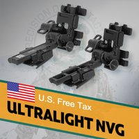 NI Alpha NVG Mount Arm Dovetail Mount Ultra Lightweight Push Button Release Night Vision Helmet Mount for PVS-14 PVS31 GPNVG-18