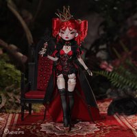 Heart BJD Doll 1/6 Red Queen Movable Joint Fullset Fashion Toys Heart-shaped Cane for Gifts YOSD Doll