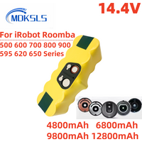 14.4V 4800/6800/9800/12800mAh Battery For IRobot 500 600 700 800 900 Series Battery For IRobot Roomba 14.4V 620 650 770 780 580
