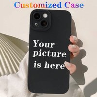 Custom Matte Case for iPhone 17 16 15 14 13 12 11 Pro Max SE XS XR 15 7 Plus 16E DIY Personalized Photo Picture Soft Cover Funda