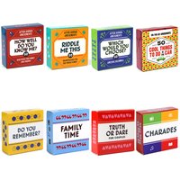 After Dinner Amusements Card Game for Family and Friends How Well Do You Know Me Which Would You Choose Truth or Dare Riddle Me