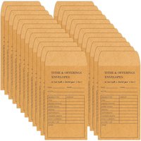 50/100 Pcs Church Supplies Tithe and Offering Envelope Offering Tithe Envelopes for Religious Church
