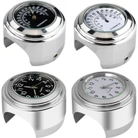 22-25MM Motorcycle Watch Thermometer Temp Gauge Waterproof Motorcycle Accessories Handlebar Clock moto styling Moto Accessories