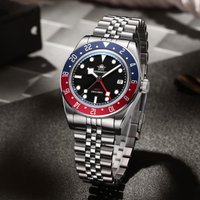 ADDIESDIVE Luxury GMT515-24H Men's Watch Diver 200m Bubble Mirror Glass BGW9 Super Luminous Stainless Steel Men's Analog Watches image 4