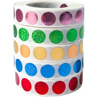 Scratch Off Stickers 12*12mm Round Holographic Laser Color Metallic Hologram game Scratch Sticker Scratch Off Card