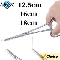 Stainless Steel Curved Tip and Straight Tip Forceps Locking Clamps Hemostatic Forceps Arterial Forceps Clamp Fish Hook Pliers