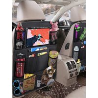 Car Backseat Organizer with Tablet Holder - Multi-Pocket Storage & Seat Protector for Kids/Pets