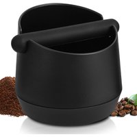 Knock Box Large Capacity Design, Espresso Knock Box with Removable Knock Bar and Non-Slip Base Espresso Accessories