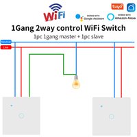 2way 1/2/3gang Wifi Switch Dual Wall Light Smart Switch For For Stairs Corridors Lamps Tuya Smart Life Alexa App Control