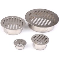 50mm-150mm Thickened Hollow Stainless Steel Balcony Drainage Roof Round Floor Drain Cover Rain Pipe Cap Drain Pipe Floor Drain