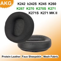 3 Types Thick Ear Pads Cushion for AKG K242 K242S K245 K260 K267 K270 K270S K271 K271 MK2 Headphones