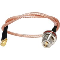 N Type Female Bulkhead To MMCX Male Right Angle Pigtail Cable RG316 RG174 RG178 15cm/30cm/50cm/100cm For Wifi Router